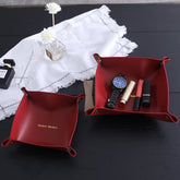 Leather Storage Box Desktop Storage Box